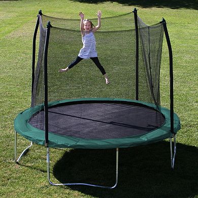 Youth Skywalker Trampolines 10-ft. Round Trampoline with Enclosure Net 