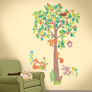 RoomMates Woodland Creatures Peel and Stick Wall Decals