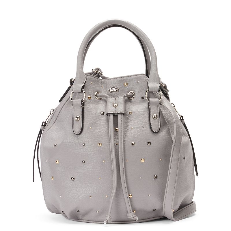 Juicy Couture Joanna Studded Bucket Bag, Women's, Dark Grey