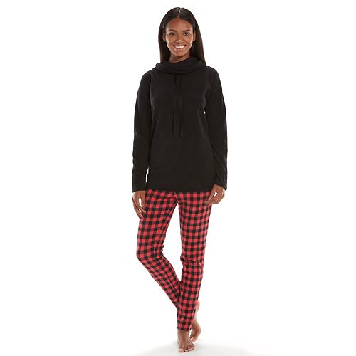 Women's SONOMA Goods for Life™ Pajamas: Microfleece Cowlneck Pajama Set