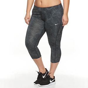 Plus Size Nike Power Essential Workout Crop Leggings