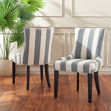 Safavieh Lester Awning Stripes Dining Chair 2-piece Set