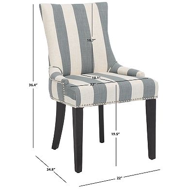 Safavieh Lester Awning Stripes Dining Chair 2-piece Set