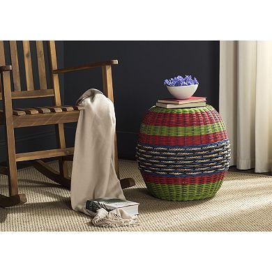 Safavieh Nikos Wicker Barrel Stool