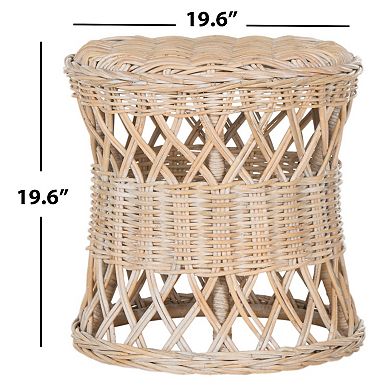 Safavieh Desta Wicker Round End Table