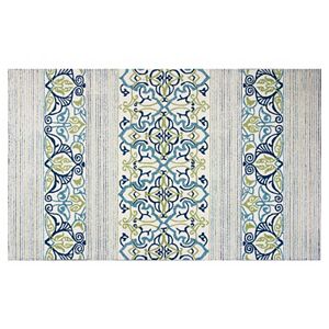 KAS Rugs Donny Osmond Home Escape Serenity Striped Indoor Outdoor Rug