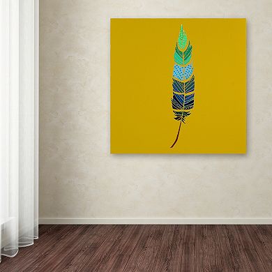 Trademark Fine Art Plume 2 Canvas Wall Art