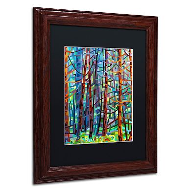 Trademark Fine Art Mandy Budan "In A Pine Forest" Matted Framed Wall Art