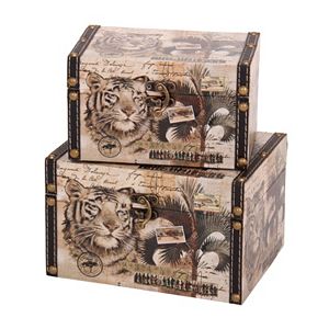 Household Essentials 2-piece Animal Kingdom Storage Box Set