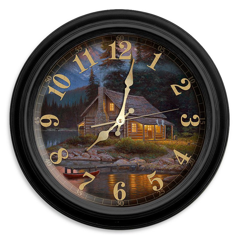Reflective Art Tranquility Wall Clock, Multicolor