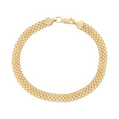 14k Gold Bismark Chain Bracelet by