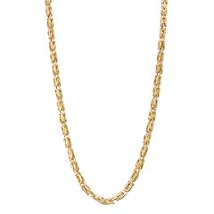 14k Gold Byzantine Chain Necklace by
