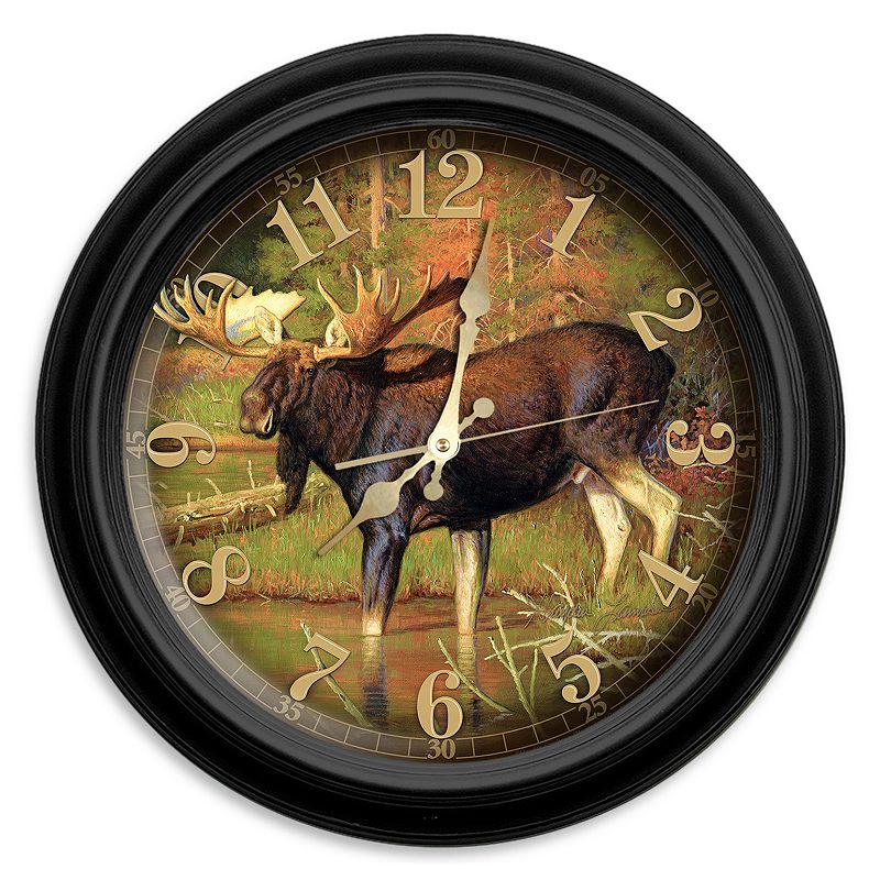 Reflective Art Intruder Wall Clock, Multicolor