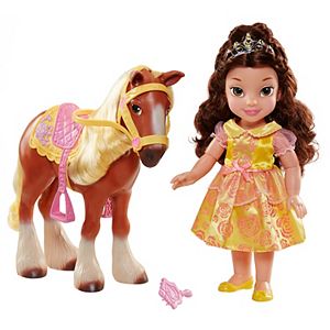 Disney's Beauty & The Beast Belle and Philippe Horse Set