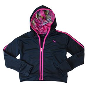 Girls 4-6x PUMA Contrast Stripes Hoodie