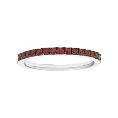 14k White Gold Ruby Stackable Ring by