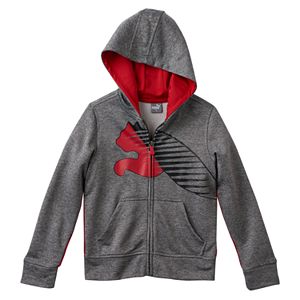 Boys 4-7 PUMA Textured Logo Space-Dyed Hoodie