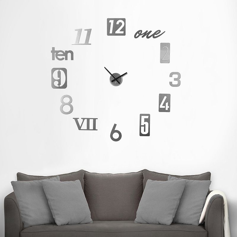 Umbra Numbra Collage Wall Clock, Grey Other