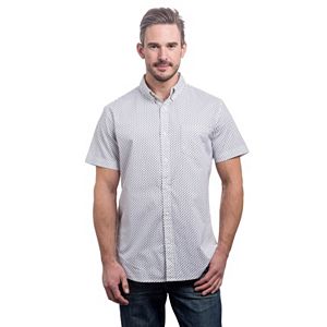 Men's Lee Classic-Fit Patterned Stretch Button-Down Shirt