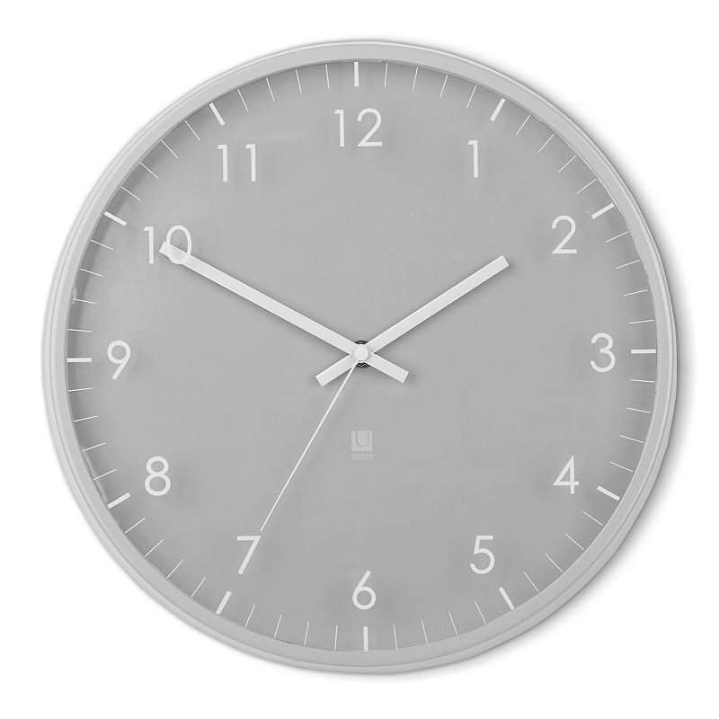 Umbra Pace Wall Clock, Grey