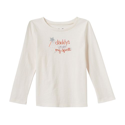 Toddler Girl Jumping Beans® Halloween Glitter Graphic Long Sleeve Tee