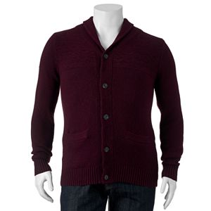 Big & Tall SONOMA Goods for Life™ Classic-Fit Wool-Blend Shawl-Collar Sweater