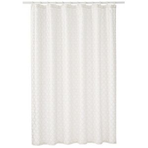 Home Classics® Metallic Trellis Fabric Shower Curtain