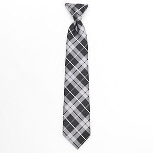 Boys Chaps Plaid Clip-On Tie