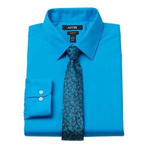 Men's Apt. 9® Slim-Fit Dress Shirt & Tie Set