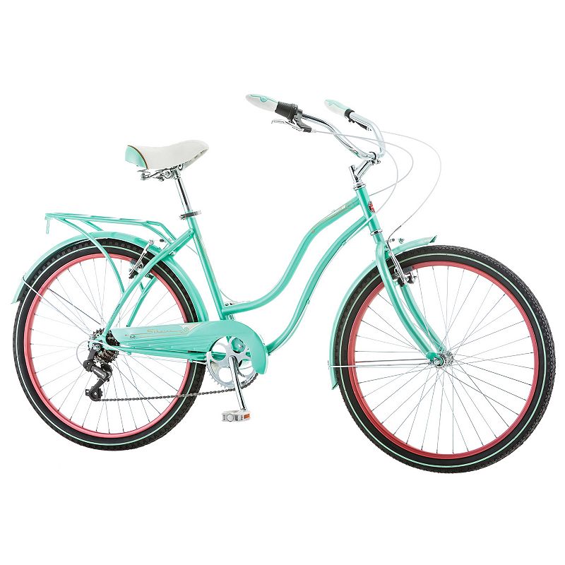 Women's Schwinn Perla 26-Inch Tire Cruiser Bike, Lt Green