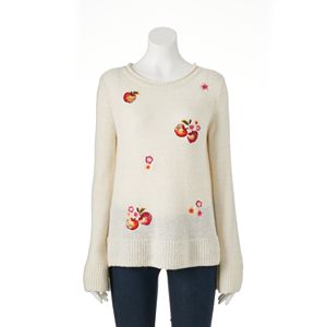 Disney's Snow White A Collection by LC Lauren Conrad Apple Boatneck Sweater