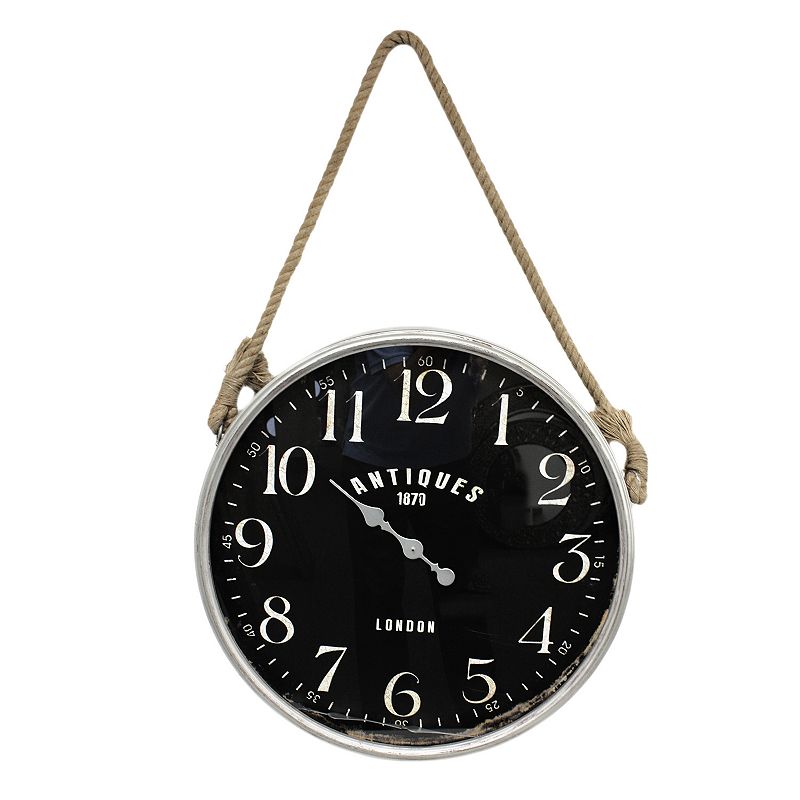 Fetco Home Decor Belony Wall Clock, Brown Oth