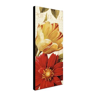 Trademark Fine Art Poesie Florale Panel II Canvas Wall Art