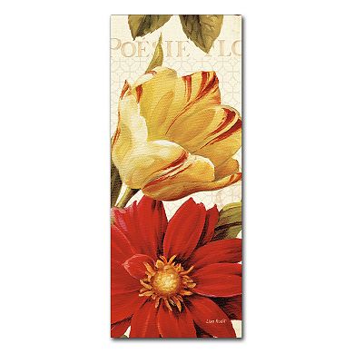 Trademark Fine Art Poesie Florale Panel II Canvas Wall Art