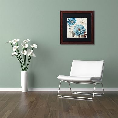 Trademark Fine Art A Blue Note III Wood Finish Framed Wall Art