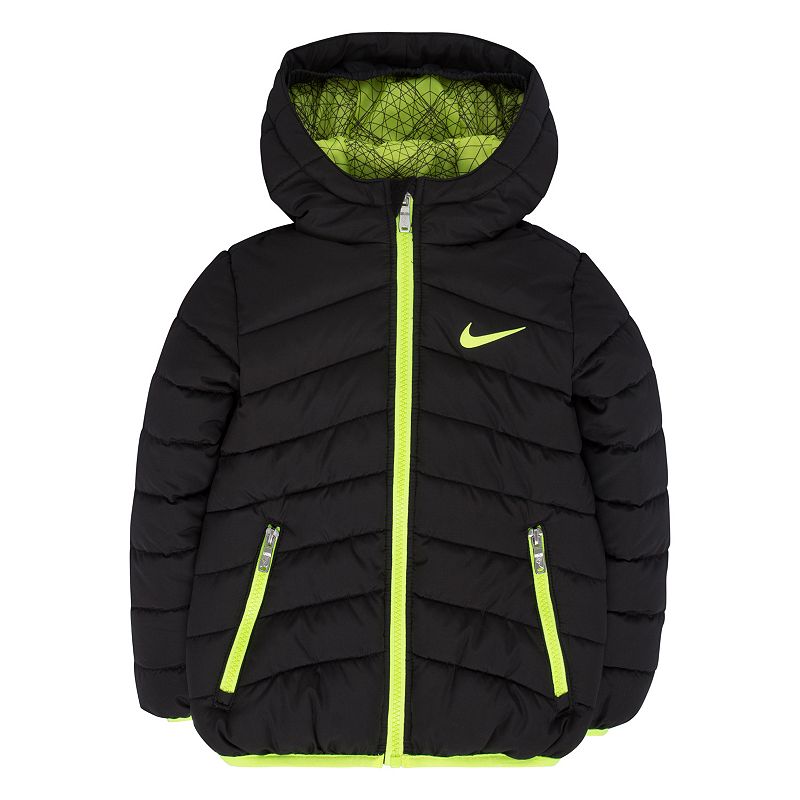 Toddler Boy Nike Hooded Puffer Jacket, Size: 4T, Oxford