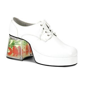 Adult Faux-Fish Heel White Costume Shoes