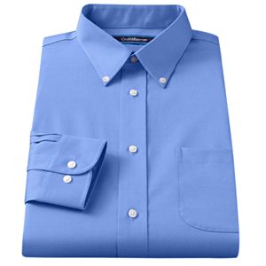 Big & Tall Croft & Barrow® Classic-Fit Solid Broadcloth Button-Down Collar Dress Shirt