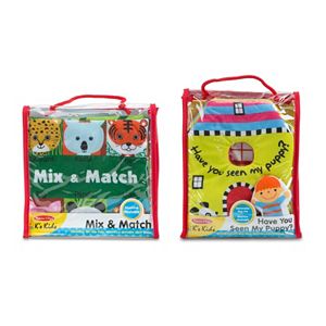 Melissa & Doug L's Kids Mix and Match & Have You Seen My Puppy Cloth Book Bundle