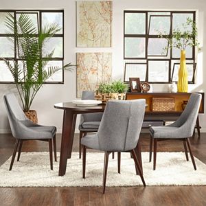 HomeVance Allegra Dining Table & Chair 5-piece Set