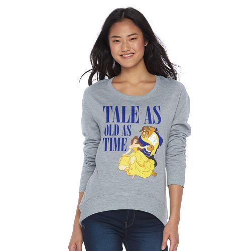 Disney's Juniors' Beauty and the Beast Graphic Fleece Sweatshirt