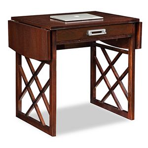 Leick Furniture X-Frame Drop Leaf Desk