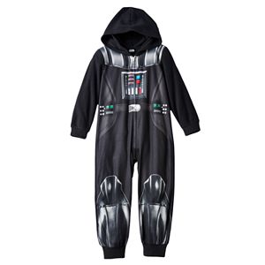 Boys 4-12 Star Wars Darth Vader Fleece Union Suit