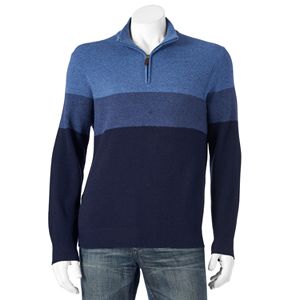 Men's Dockers Classic-Fit Colorblock Comfort Touch Quarter-Zip Sweater