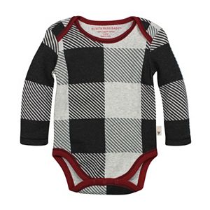 Baby Boy Burt's Bees Baby Organic Buffalo Check Bodysuit