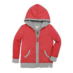 Baby Boy Burt's Bees Baby French Terry Reversible Zip-Up Hoodie