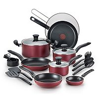 T-Fal Reserve 20-Piece Nonstick Aluminum Cookware Set (Red) + $15 Kohls Cash