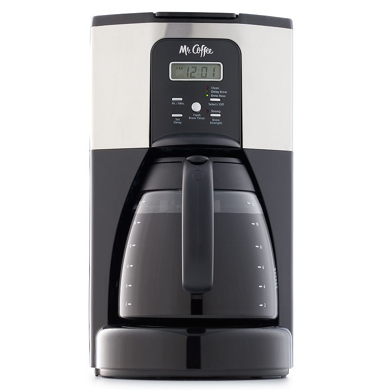 Mr. Coffee Design To Shine 12-Cup Programmable Coffee Maker, Dark Grey