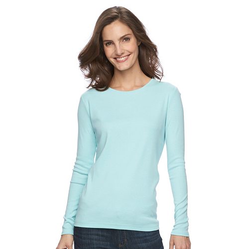 Women's Croft & Barrow® Classic Crewneck Tee