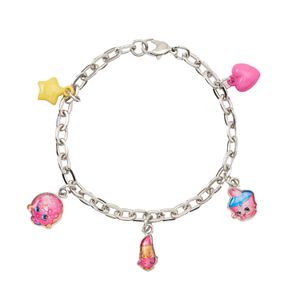 Girls Shopkins D'Lish Donut, Lippy Lips & Cupcake Chic Charm Bracelet